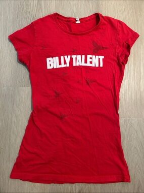 Vintage Billy Talent Red Short Sleeve Band Tee